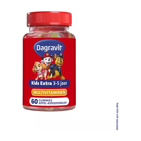 Dagravit Kids Xtra Paw Patrol 3-5 jaar 60 Gummies