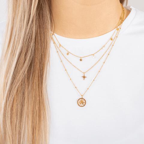 BiSjU Jewellery Ketting Munt Gold Plated