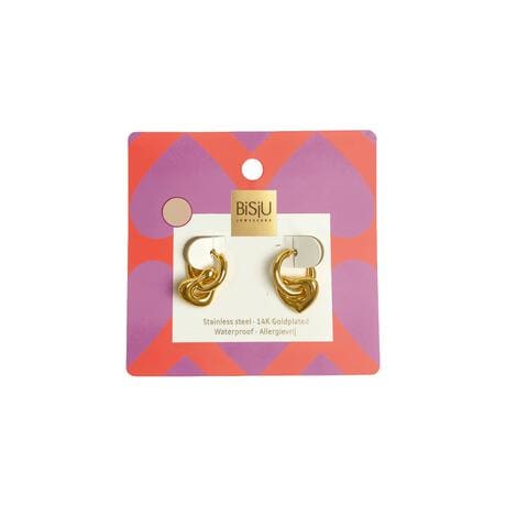 BiSjU Jewellery Valentijn Oorbellen harten