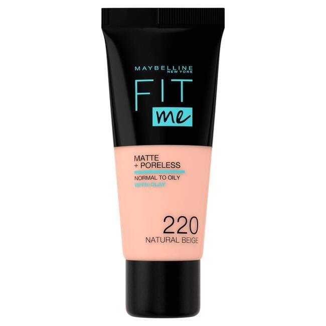 Maybelline New York Fit Me Matte + Poreless Foundation 220 Natural Beige 30 ML
