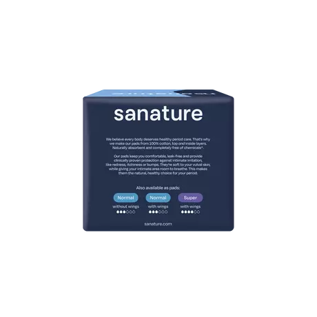 Sanature 100% Katoenen Maandverband Ultra Nacht 10 stuks