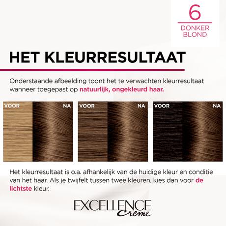 L'Oréal Paris Excellence Crème Verzorgende Crèmekleuring 6 Donkerblond