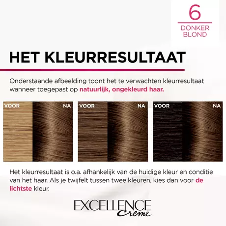 L'Oréal Paris Excellence Crème Verzorgende Kleuring 6 Donkerblond
