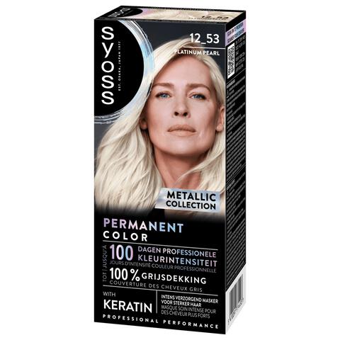 Syoss Metallic Collection Haarkleuring 12-53 Platinum Pearl