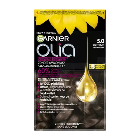 Garnier Olia Permanente Haarverf 5.0 Licht Bruin