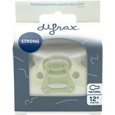 Difrax Fopspeen Naturel Lime Emerald 12 Maanden 