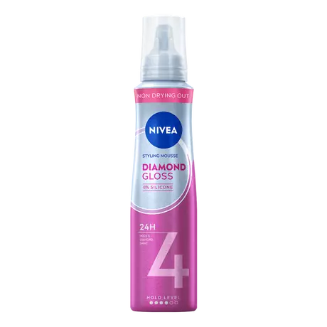 NIVEA Diamond Gloss Care Styling Mousse Extra Sterk 150 ML