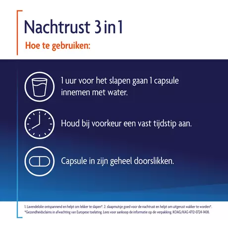 Shiepz Nachtrust 3in1 Liquid Capsules 30 stuks