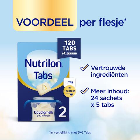 Nutrilon 2 Opvolgmelk 6-12 Maanden Tabs 27 gram