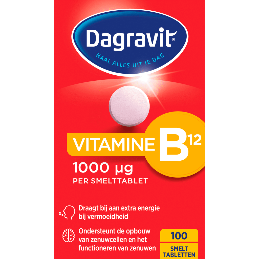 Dagravit Vitamine B12 1000 ug Smelttabletten