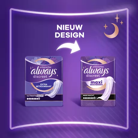 Always Incontinentieverband Discreet Maxi Night 6 stuks