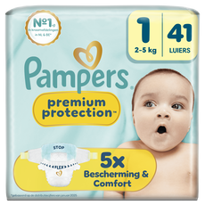 Pampers Premium Protection Luiers Maat 1 2-5 KG 41 stuks