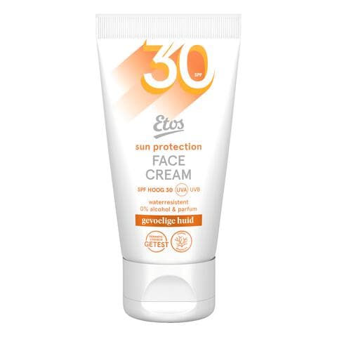 Etos Zonnebrand Gezicht SPF30 Gevoelige Huid 50 ML