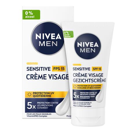NIVEA MEN Sensitive Gezichtscrème SPF15 Gevoelige Huid 75 ml