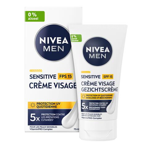 NIVEA MEN Sensitive Gezichtscrème SPF15 Gevoelige Huid 75 ml