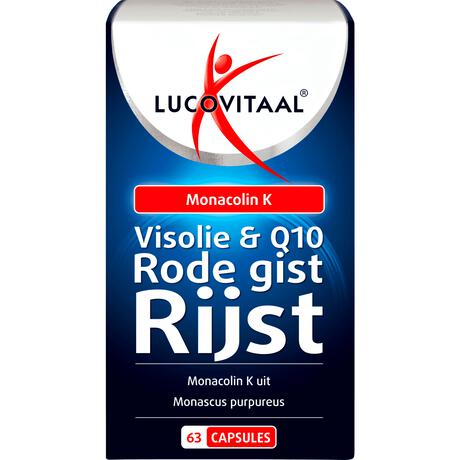 Lucovitaal Visolie & Q10 & Rode Gist Rijst Capsules