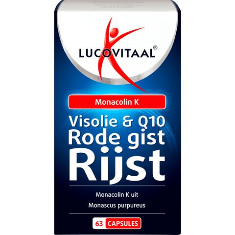 Lucovitaal Visolie & Q10 & Rode Gist Rijst Capsules