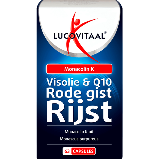 Lucovitaal Visolie & Q10 Rode Gist Rijst Capsules 63 stuks