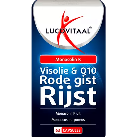 Lucovitaal Visolie & Q10 Rode Gist Rijst Capsules 63 stuks