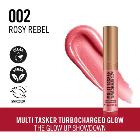 Rimmel London Multi-Tasker Turbocharged Glow Liquid Illuminator Blush 002