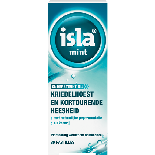 isla mint Kriebelhoest Suikervrij Pastilles 30 stuks