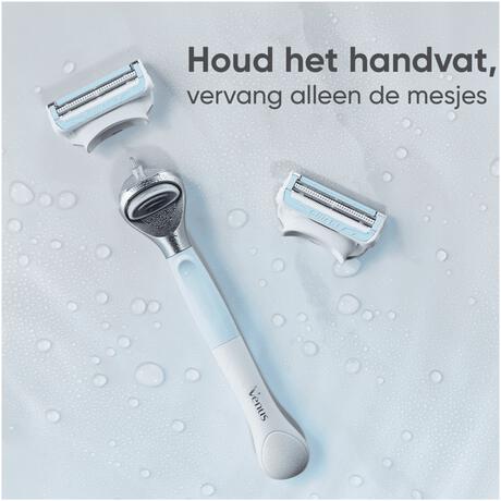 Gillette Venus Voor Huid en Schaamhaar Scheersysteem + Exfoliant