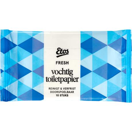 Etos Fresh Vochtig Toiletpapier Mini 10 stuks