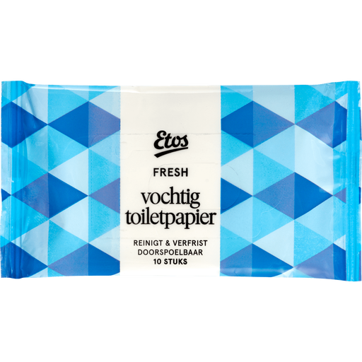 Etos Fresh Vochtig Toiletpapier Mini 10 stuks
