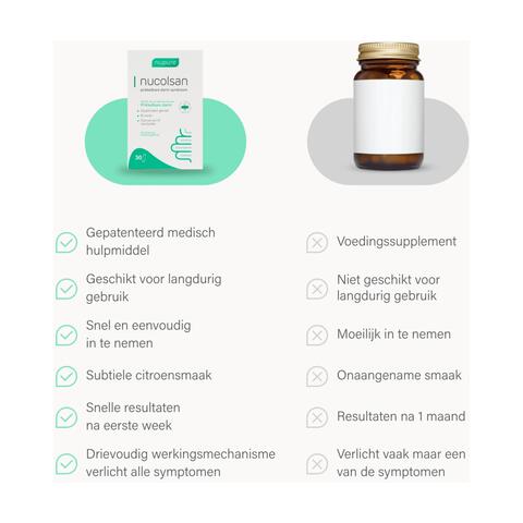 Nupure nucolsan - Prikkelbare Darm Syndroom, 30 sachets