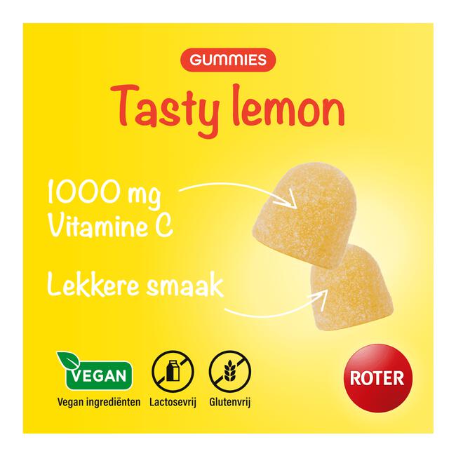 Roter 1000mg Vitamine C Gummy Tasty Lemon 30 stuks