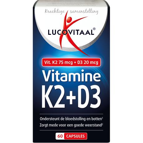 Lucovitaal Vitamine K2 + D3 Capsules 60 stuks