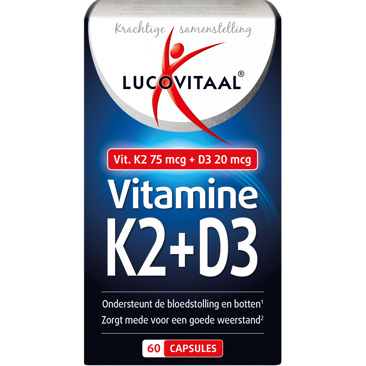 Lucovitaal Vitamine K2 + D3 Capsules 60 — 60 stuks