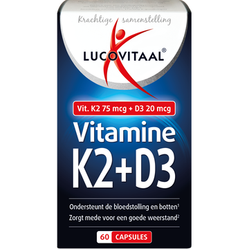 Lucovitaal Vitamine K2 + D3 Capsules 60 — 60 stuks