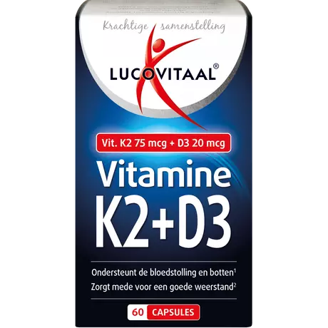 Lucovitaal Vitamine K2 + D3 Capsules 60 stuks