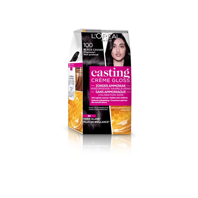 L'Oréal Paris Casting Crème Gloss Haarverf 100 Black Caviar Diepzwart