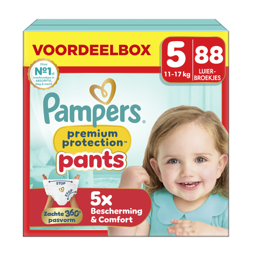 Pampers Premium Protection Pants Voordeelbox Luierbroekjes Maat 5 11-17 kg 88 stuks
