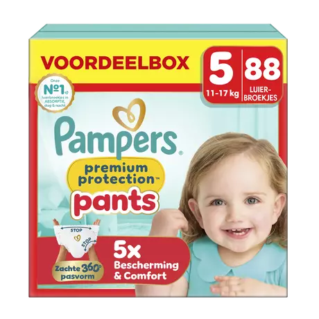 Pampers Premium Protection Pants Voordeelbox Luierbroekjes Maat 5 11-17 kg 88 stuks