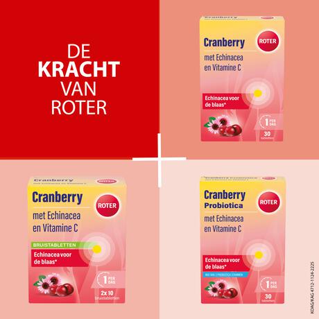Roter Cranberry Vitamine C Echinacea 30 tabletten