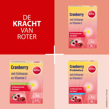 Roter Cranberry Vitamine C Echinacea Tabletten 30 stuks