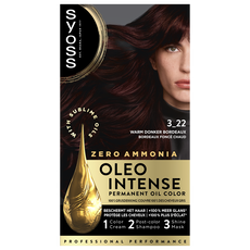 Syoss Oleo Intense Permanente Haarkleuring 3-22 Warm Donker Bordeaux