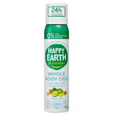 Happy Earth 100% Natural Whole Body Deo Spray Cedar Lime 100ML
