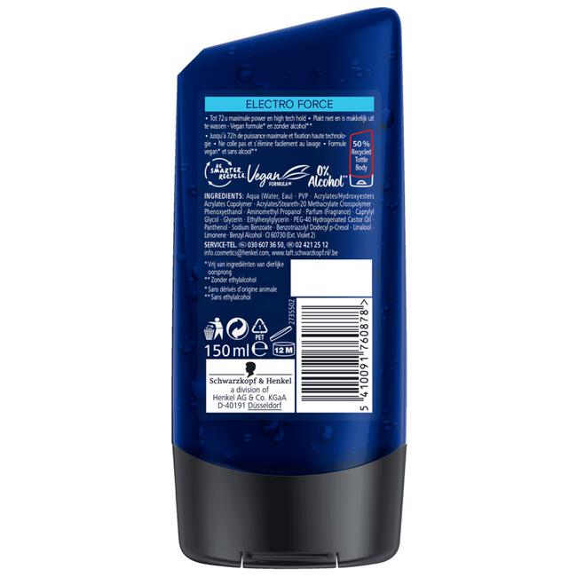 Taft Styling Gel Electro Force Gel 150 ML