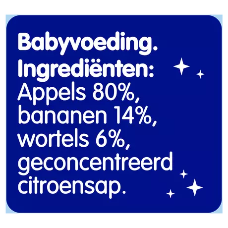 Nestlé Little Rockets Smoothie Appel Banaan Wortel 2+ Jaar 150 gram