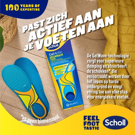 Scholl GelActiv Insoles Casual L