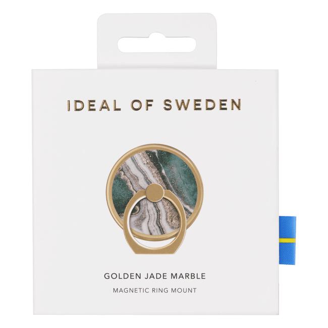 IDEAL OF SWEDEN Magnetic Ring Mount Golden Jade Marble 