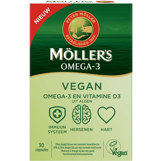 Möller's Omega-3 Vegan Algenolie 30 capsules