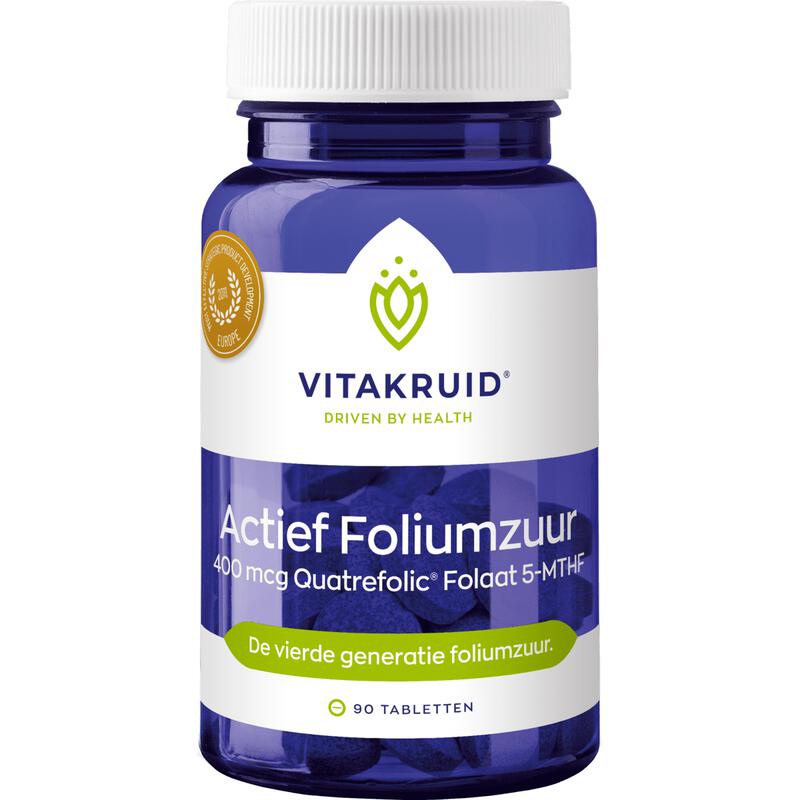 Vitakruid Actief Foliumzuur 400 MCG Tabletten 90 stuks