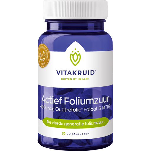 Vitakruid Actief Foliumzuur 400 MCG Tabletten 90 stuks