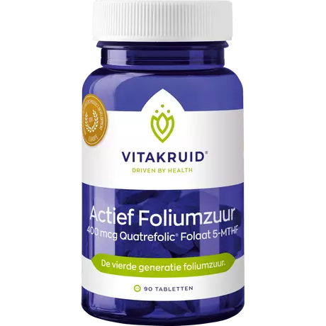 Vitakruid Actief Foliumzuur 400 MCG Tabletten 90 stuks
