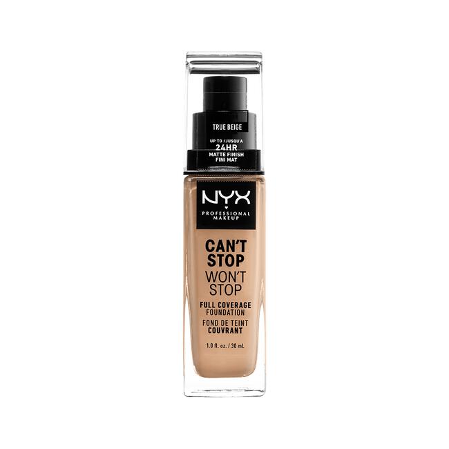 NYX Professional Makeup Can't Stop Won't Stop Foundation  True Beige CSWSF08